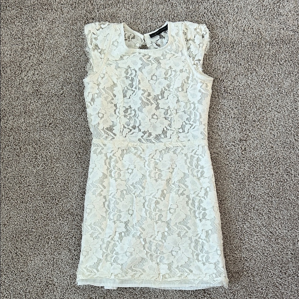 Ivory Lace Short Dress
